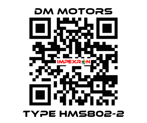 Type HMS802-2 DM Motors