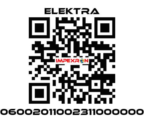 06002011002311000000 ELEKTRA