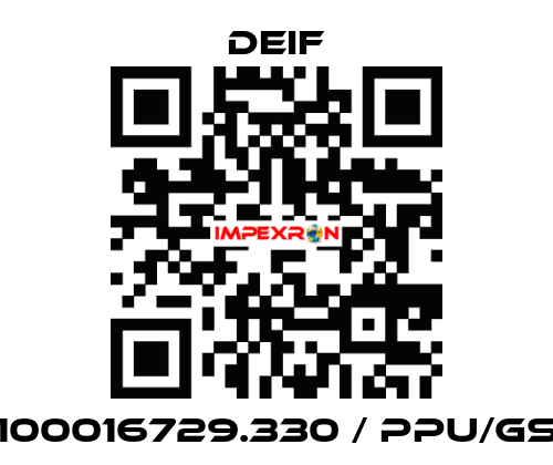100016729.330 / PPU/GS Deif