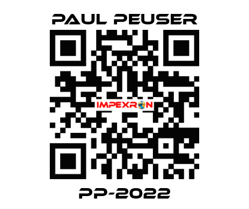 PP-2022 PAUL PEUSER