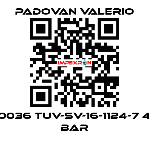 0036 TUV-SV-16-1124-7 4 bar PADOVAN VALERIO