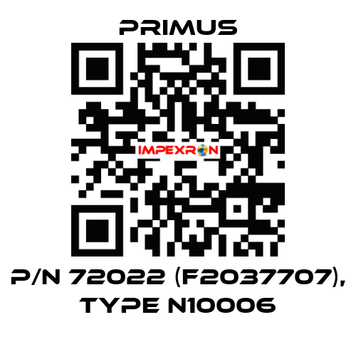 p/n 72022 (F2037707), type N10006 Primus