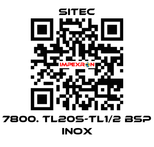 7800. TL20S-TL1/2 BSP inox SITEC