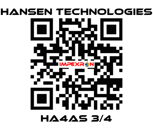 HA4AS 3/4 HANSEN TECHNOLOGIES