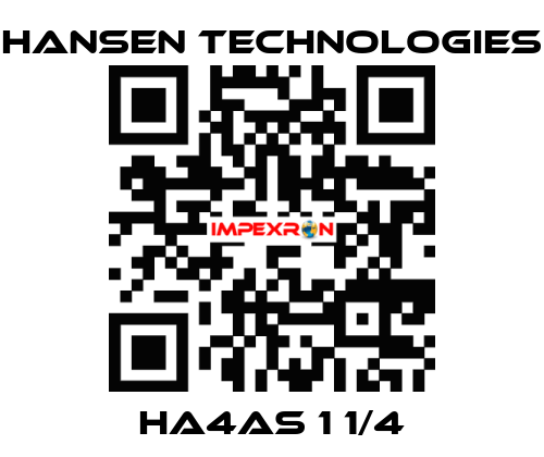 HA4AS 1 1/4 HANSEN TECHNOLOGIES