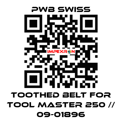 toothed belt for Tool Master 250 // 09-01896 PWB Swiss
