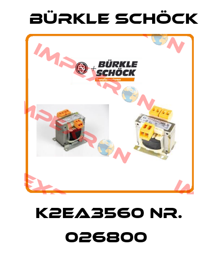 K2EA3560 Nr. 026800  Bürkle Schöck