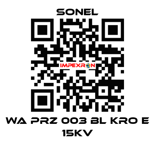 WA PRZ 003 BL KRO E 15KV Sonel