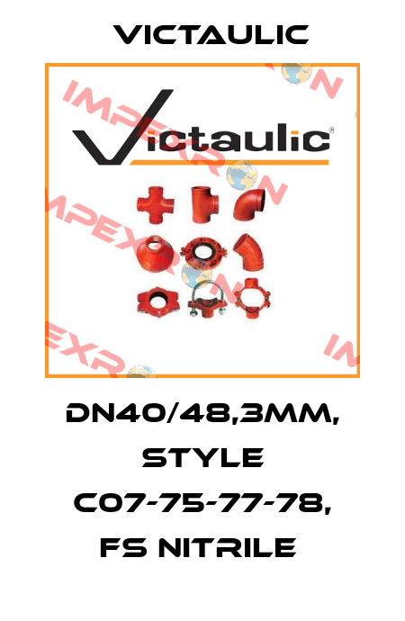 DN40/48,3mm, Style C07-75-77-78, FS Nitrile  Victaulic