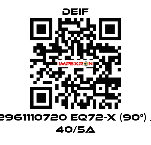 2961110720 EQ72-x (90°) / 40/5A Deif