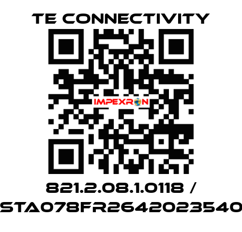 821.2.08.1.0118 / BSTA078FR26420235400 TE Connectivity
