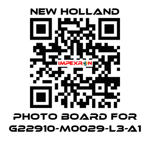 Photo Board for G22910-M0029-L3-A1 New Holland