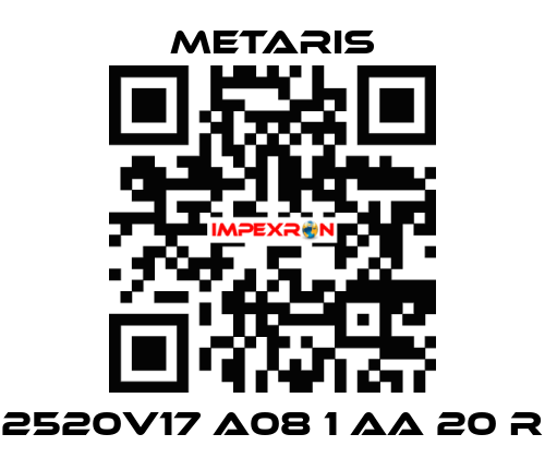 2520V17 A08 1 AA 20 R Metaris