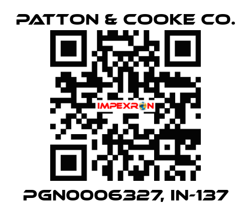 PGN0006327, IN-137 Patton & Cooke Co.