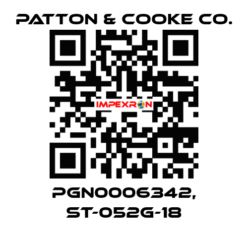 PGN0006342, ST-052G-18 Patton & Cooke Co.