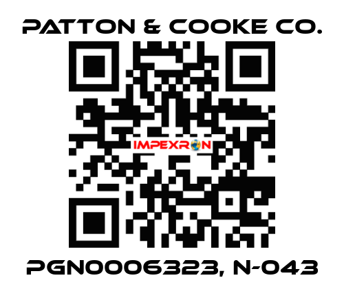 PGN0006323, N-043 Patton & Cooke Co.