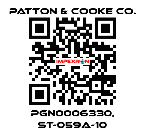 PGN0006330, ST-059A-10 Patton & Cooke Co.