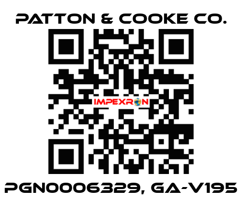 PGN0006329, GA-V195 Patton & Cooke Co.