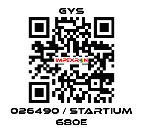 026490 / STARTIUM 680E GYS