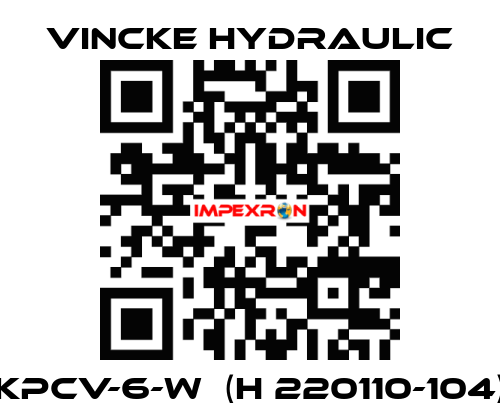 KPCV-6-W  (H 220110-104) VINCKE HYDRAULIC