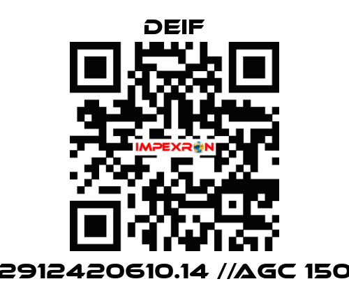 2912420610.14 //AGC 150 Deif