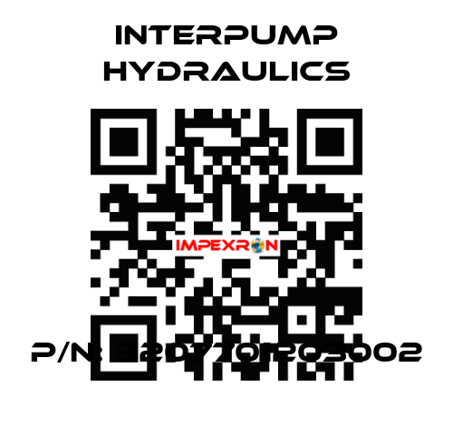 P/N: 3207701203002 Interpump hydraulics