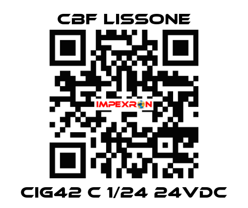 CIG42 C 1/24 24VDC CBF LISSONE