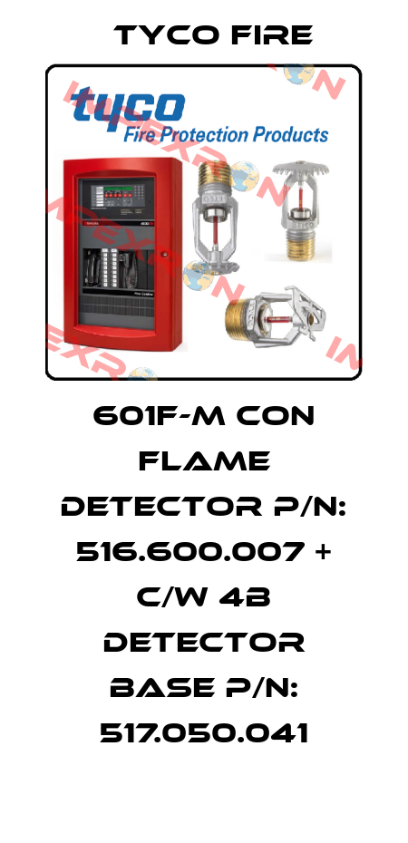 601F-M CON FLAME DETECTOR p/n: 516.600.007 + c/w 4B Detector Base p/n: 517.050.041 Tyco Fire