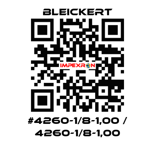 #4260-1/8-1,00 / 4260-1/8-1,00 Bleickert