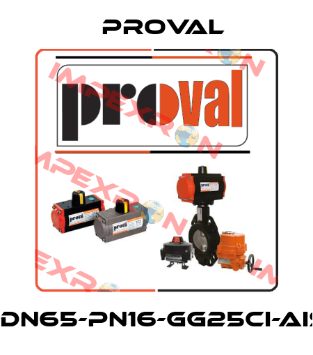 V101-DN65-PN16-GG25CI-AISI316 Proval