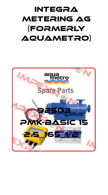 92503 PMK-basic 15 2.5_165_1/2"  Integra Metering AG (formerly Aquametro)