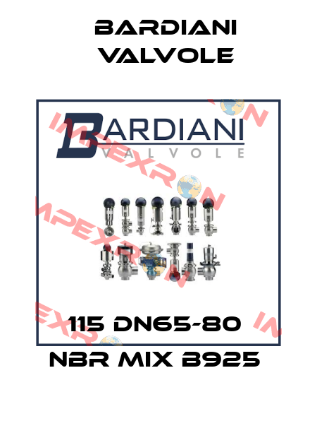 115 DN65-80  NBR MIX B925  Bardiani Valvole
