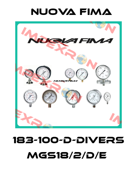 183-100-D-DIVERS MGS18/2/D/E  Nuova Fima