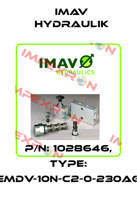 P/N: 1028646, Type: EMDV-10N-C2-0-230AG IMAV Hydraulik