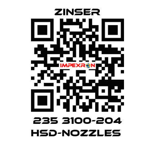 235 3100-204 HSD-nozzles  Zinser