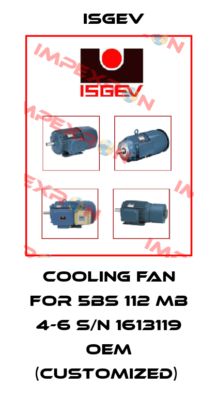  cooling fan for 5BS 112 MB 4-6 S/N 1613119 OEM (customized)  Isgev