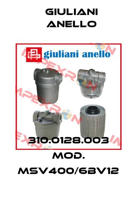 310.0128.003 MOD. MSV400/6BV12 Giuliani Anello