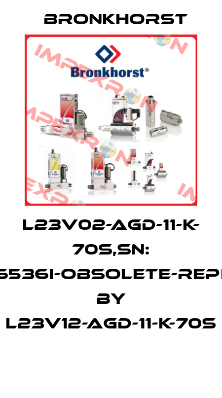 L23V02-AGD-11-K- 70S,SN: M9206536I-obsolete-replaced by L23V12-AGD-11-K-70S  Bronkhorst