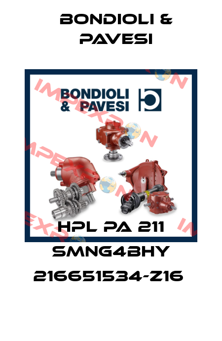 HPL PA 211 SMNG4BHY 216651534-Z16  Bondioli & Pavesi