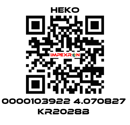 0000103922 4.070827  KR2028B  HEKO