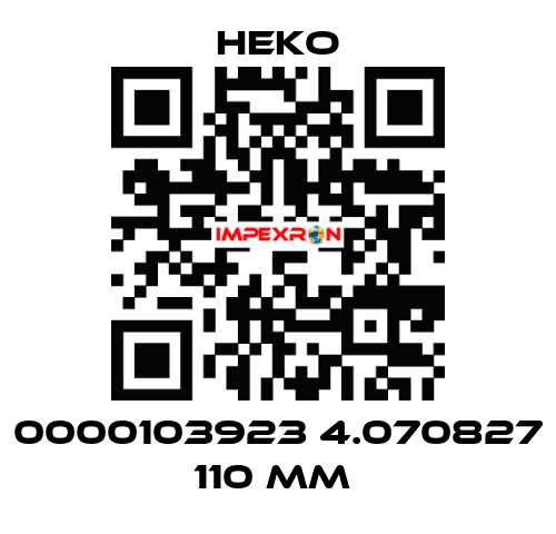 0000103923 4.070827 110 mm  HEKO
