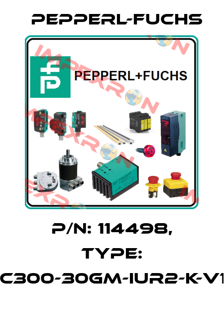 p/n: 114498, Type: UC300-30GM-IUR2-K-V15 Pepperl-Fuchs