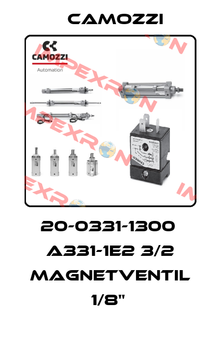 20-0331-1300  A331-1E2 3/2 MAGNETVENTIL 1/8"  Camozzi