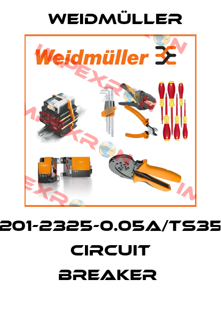 201-2325-0.05A/TS35 CIRCUIT BREAKER  Weidmüller