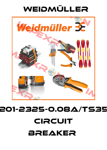 201-2325-0.08A/TS35 CIRCUIT BREAKER  Weidmüller