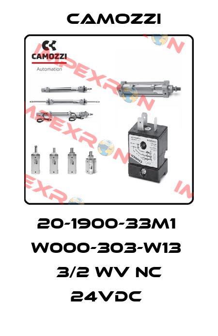 20-1900-33M1  W000-303-W13  3/2 WV NC 24VDC  Camozzi