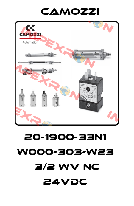 20-1900-33N1  W000-303-W23  3/2 WV NC 24VDC  Camozzi