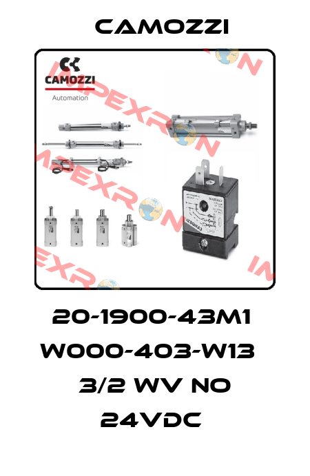 20-1900-43M1  W000-403-W13   3/2 WV NO 24VDC  Camozzi