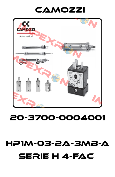 20-3700-0004001  HP1M-03-2A-3MB-A SERIE H 4-FAC  Camozzi
