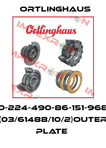0-224-490-86-151-968 (03/61488/10/2)OUTER PLATE  Ortlinghaus